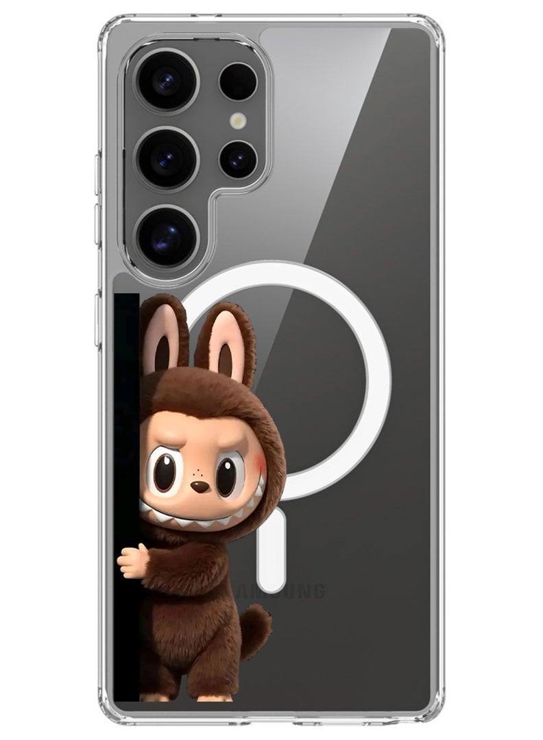 Theodor Magnetic Case for Samsung Galaxy S25 Ultra Compatible with MagSafe Wireless Charging, Shockproof Phone Bumper Cover Labubu (10) - Image 1