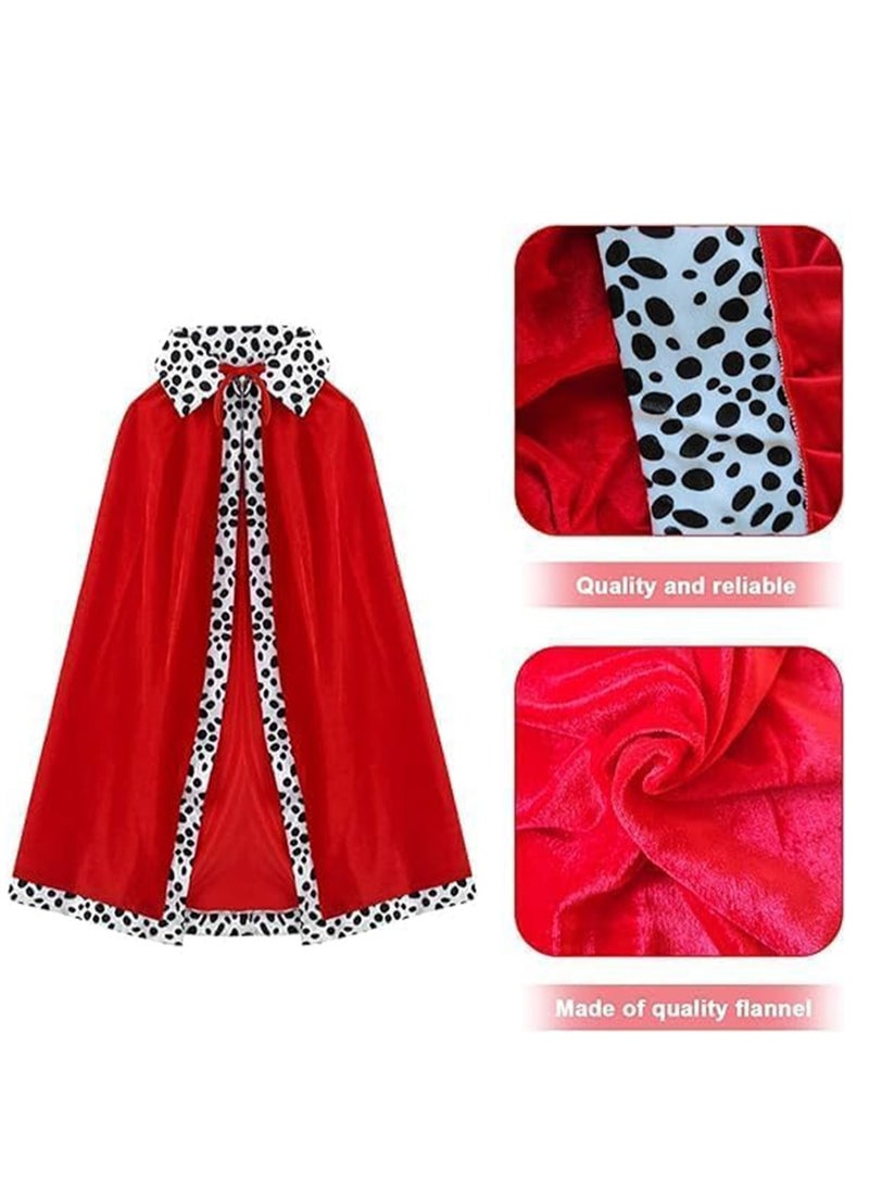 طقم زي ملكي للأطفال، طقم عباءة أمير وتاج أمير 2 قطعة للعب دور الأمير، زي أمير ال، أزياء المهد، أزياء المهد، أداء مسرحي، 80 سم للأطفال 90-135 سم - Image 4