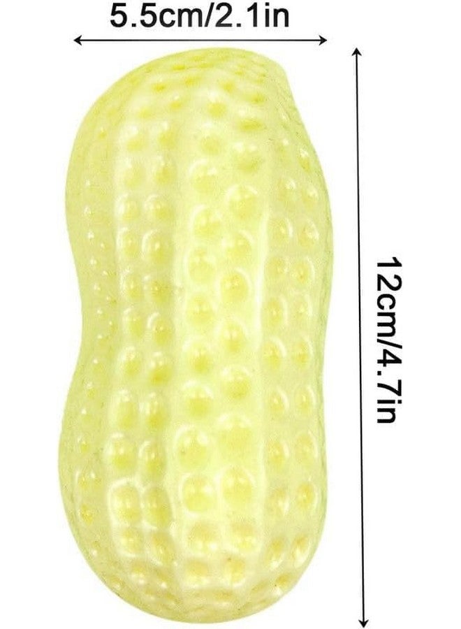 لعبة مضغ للكلاب على شكل الفول السوداني، لعبة مطاطية Tpr مع صوت معزز لعبة مضغ الفول السوداني للكلاب الصغيرة العدوانية - Image 2