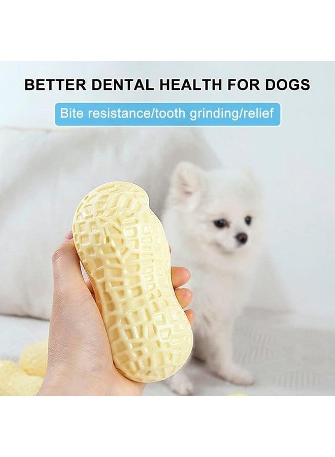 لعبة مضغ للكلاب على شكل الفول السوداني، لعبة مطاطية Tpr مع صوت معزز لعبة مضغ الفول السوداني للكلاب الصغيرة العدوانية - Image 5