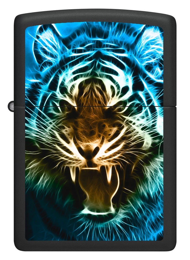 Zippo - Ci400583 218 Digital Tiger Design Black Matte Windproof Lighter - Image 1