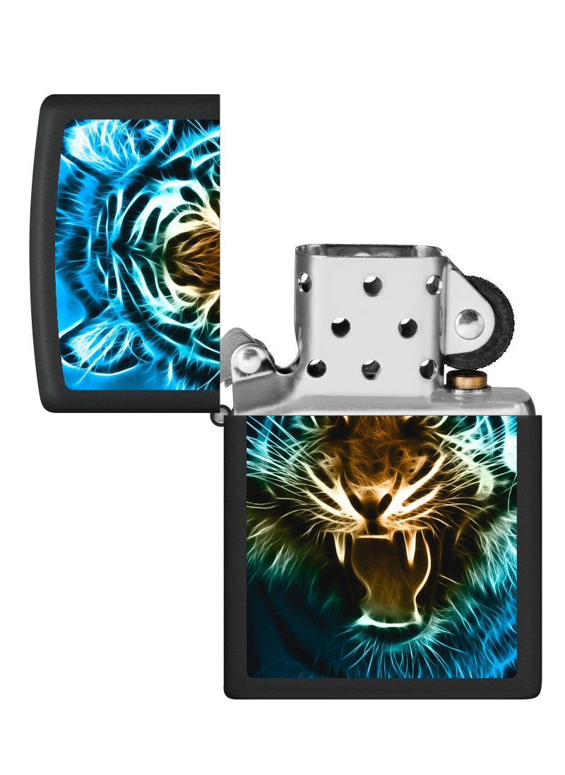 Zippo - Ci400583 218 Digital Tiger Design Black Matte Windproof Lighter - Image 1