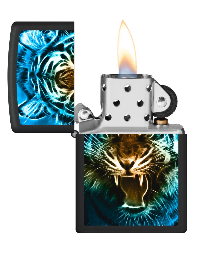 Zippo - Ci400583 218 Digital Tiger Design Black Matte Windproof Lighter - Image 1
