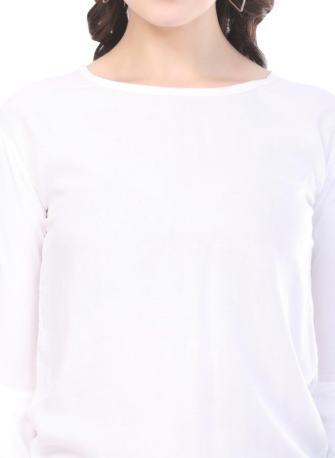 Sniffy Regular Rayon Girls top for Summer seesion (TOP-606-WHITE-13-14Y) - Image 5