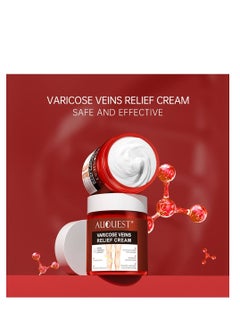 AuQuest Varicose Veins Cream Relief Phlebitis Angiitis 100% Natural Ingredients Added Horse Chestnut Extracts Eliminate the Appearance of Varicose Veins - Vein Inflammation Treatment For Men & Women 80g  - Image 5