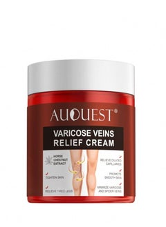 AuQuest Varicose Veins Cream Relief Phlebitis Angiitis 100% Natural Ingredients Added Horse Chestnut Extracts Eliminate the Appearance of Varicose Veins - Vein Inflammation Treatment For Men & Women 80g  - Image 2