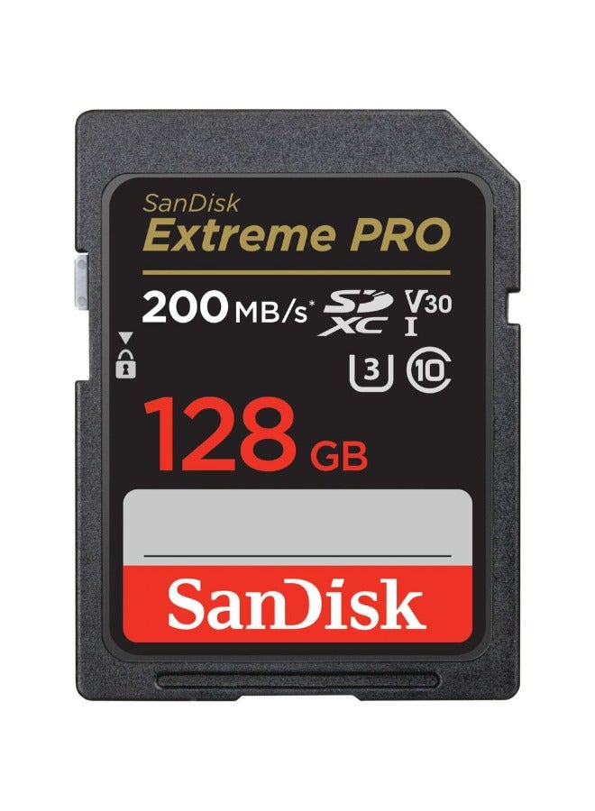 SanDisk 128GB 200MB Extreme PRO UHS-I SDXC Memory Card - Image 1