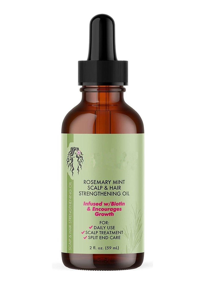 DubaiGallery - Rosemary Hair Growth Essential Oil Anti Hair Loss Fast Regrowth Essence Aromatherapy Repair Damaged Frizzy Thinning Scalp Hair-restorer Dense Hair Growth Serum（30ml） - Image 1