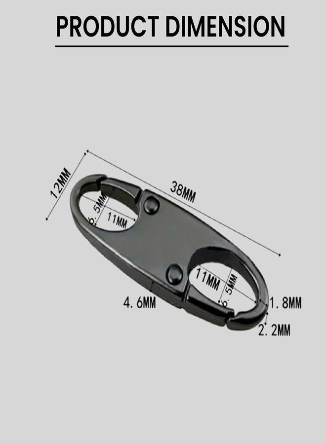 Storite 10 Pcs Detachable Zipper Pulls Head | Universal Black Zipper Puller Replacements for Luggage, Backpack, Jackets & Bags – Easy Grip Zip Pull Tabs - Image 2