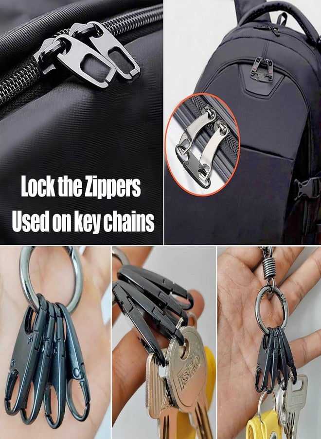 Storite 10 Pcs Detachable Zipper Pulls Head | Universal Black Zipper Puller Replacements for Luggage, Backpack, Jackets & Bags – Easy Grip Zip Pull Tabs - Image 4
