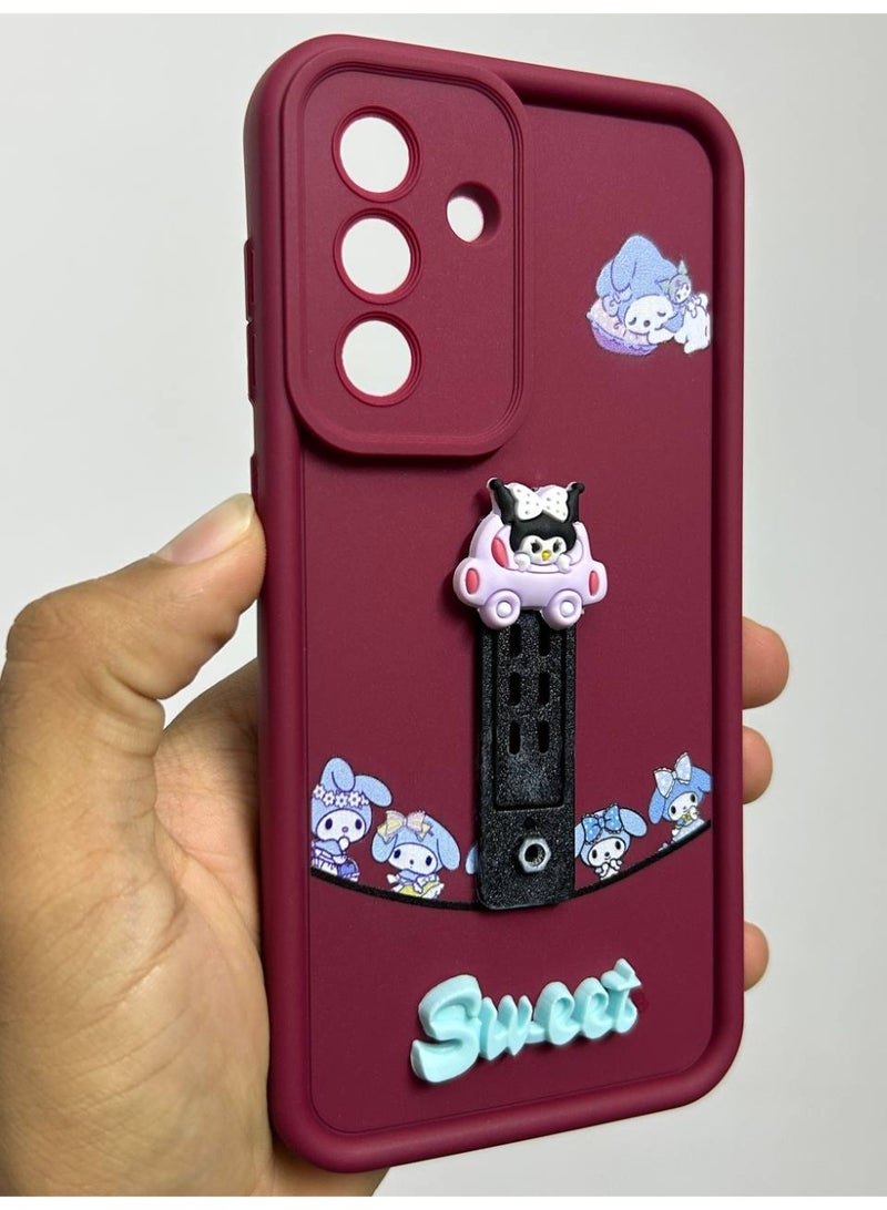 جراب خلفي بتصميم كرتوني جديد عليه كلمه Sweet متوافق مع هاتف Samsung A56 - Image 1