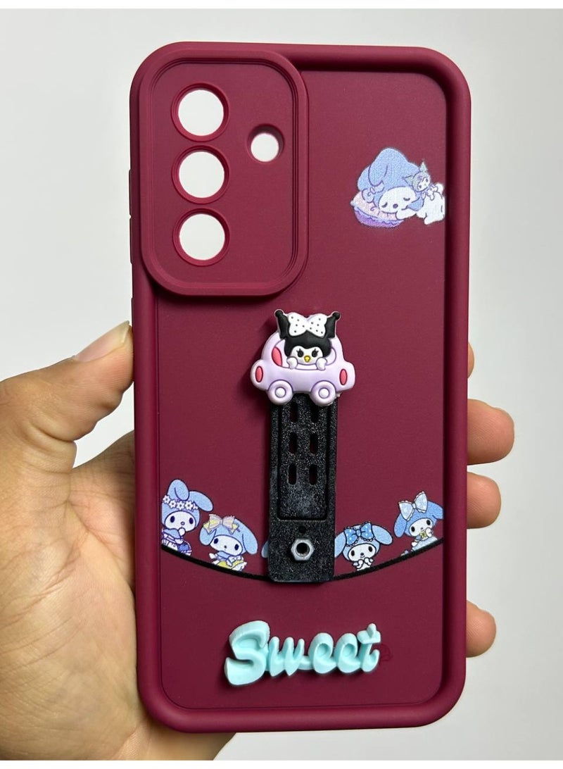 جراب خلفي بتصميم كرتوني جديد عليه كلمه Sweet متوافق مع هاتف Samsung A56 - Image 3