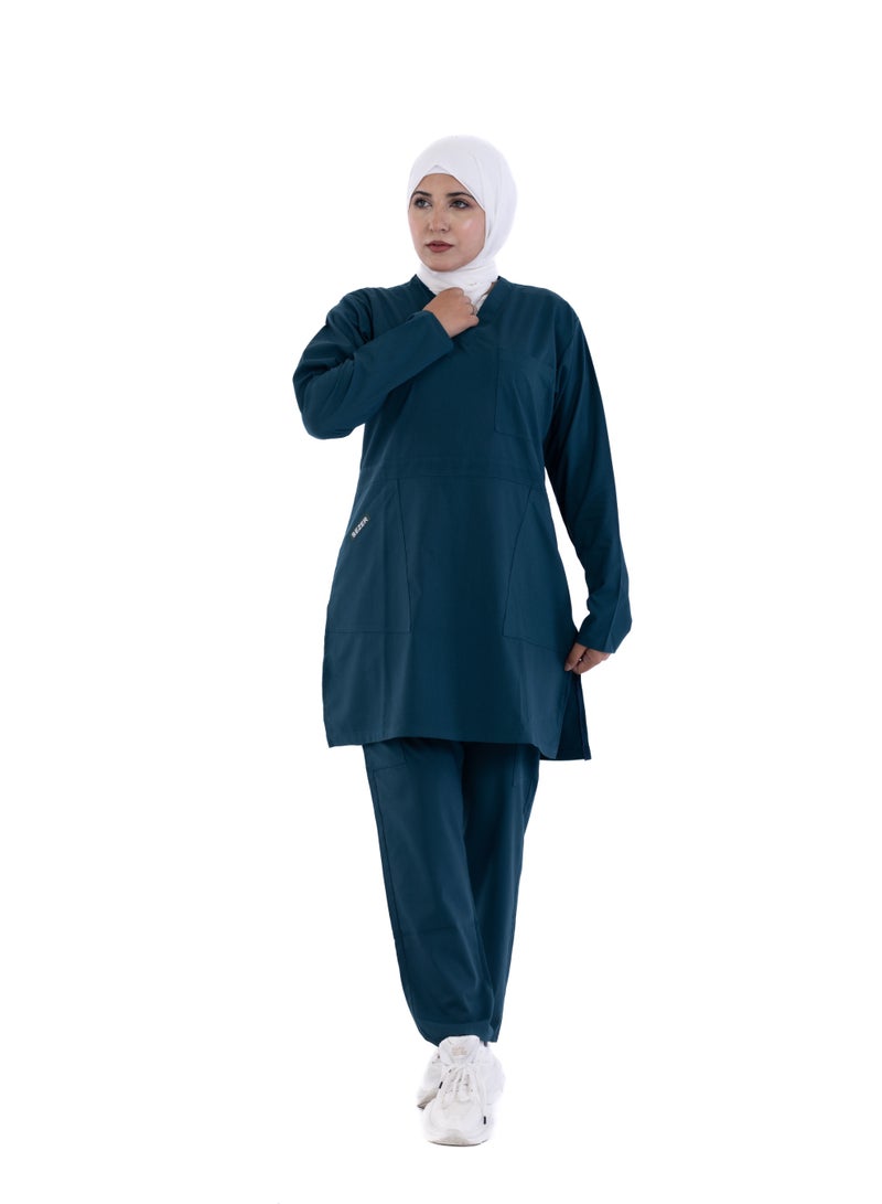 sezer Medical tunic made from cotton Lycra—comfortable, stylish, and ideal for healthcare professionals. - Image 2