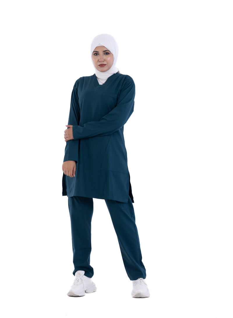 sezer Medical tunic made from cotton Lycra—comfortable, stylish, and ideal for healthcare professionals. - Image 3