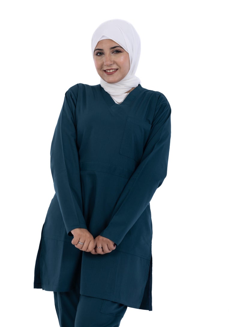 sezer Medical tunic made from cotton Lycra—comfortable, stylish, and ideal for healthcare professionals. - Image 5