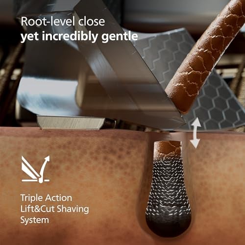 Norelco Philips Norelco Shaver i9000 Prestige Ultra, Wet & Dry Electric Shaver, Dark Slate, SenseIQ Pro Technology, Triple Lift & Cut System, 360 Rotating NanoTech Precision Blades, Quick Clean Pod, XP9402/86 - Image 3