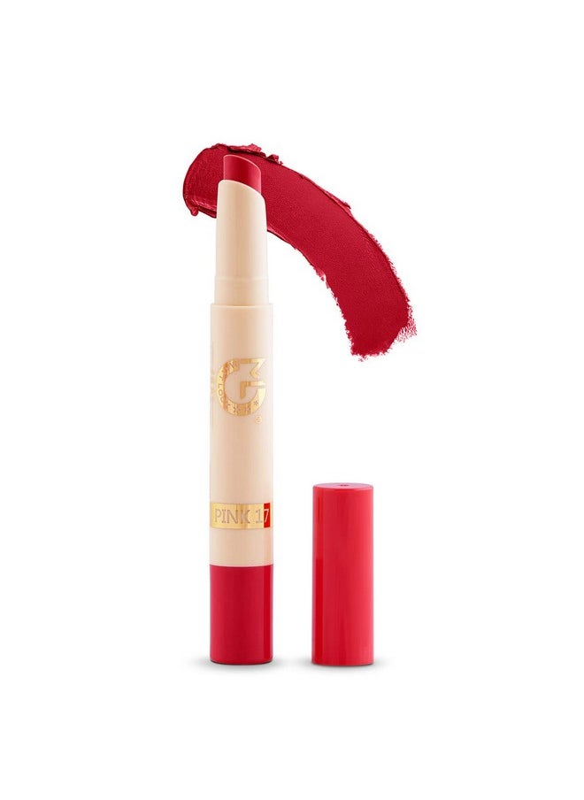 matt look Mattlook Velvet Smooth Non Transfer Matte Lipstick|Long Lasting|Waterproof|Crayon Lipstick|Smudge Proof & Long Stay On Lip Color|One Swipe Application|Available In 30 Vibrant Shades-Passionate Pink (2G)  - Image 1