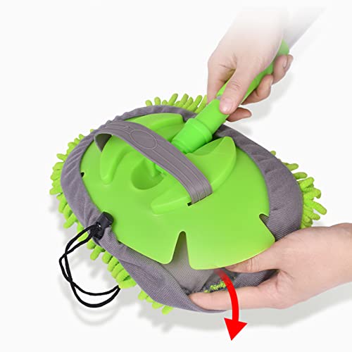 Wolpin Car Duster Microfiber Flexible Duster Car Wash | Car Cleaning Accessories | Microfiber | Brushes | Dry/Wet Home, Kitchen, Office Cleaning Brush Extendable Handle - Image 3