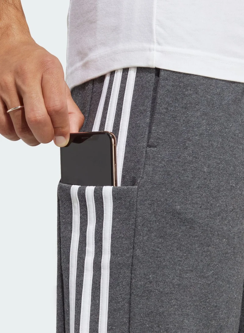 Adidas 3 Stripes French Terry Tapered Cuffed Pants