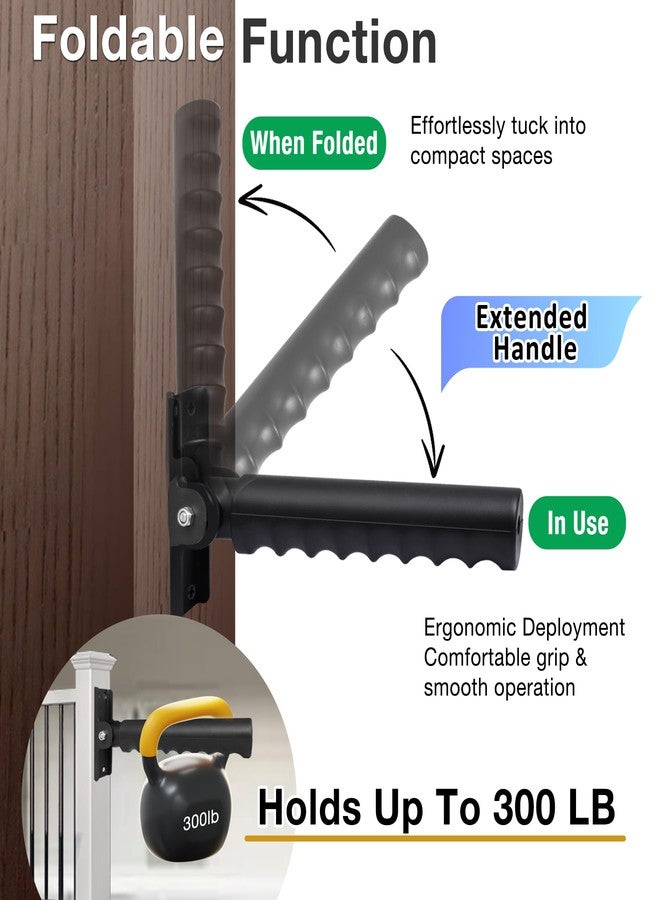 Vizava Safety Extended Doorway Flip Assist Handle Grip for Elderly with Reflective & Luminous Stickers Non-Slip Flip Up Grab Bars for Walll/Stairs/Doorframe Folding Doorway Assist Handle for Seniors - Image 5