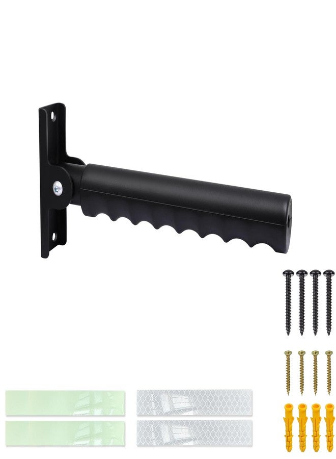 Vizava Safety Extended Doorway Flip Assist Handle Grip for Elderly with Reflective & Luminous Stickers Non-Slip Flip Up Grab Bars for Walll/Stairs/Doorframe Folding Doorway Assist Handle for Seniors - Image 1