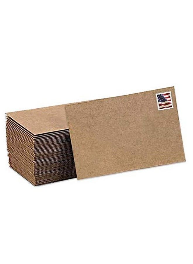 Purple Q Crafts - Kraft Mini Envelopes Brown Kraft Envelopes For Gift Cards And Business Cards (5"X3.5" 100 Pack)… - Image 1