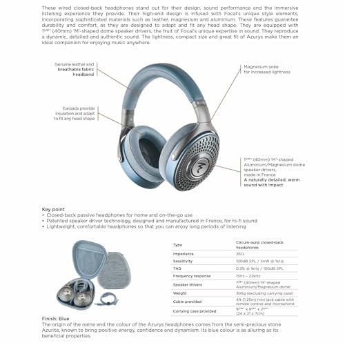 Focal AZURYS High-Fidelity Closed-Back Headphones - Image 2