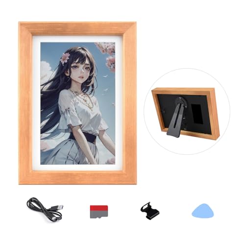 Waveshare 73inch E6 Full Color EPaper with Solid Wood Photo Frame Ultralong Standby 800  480 Resolution Batteries NOT Included - Image 1