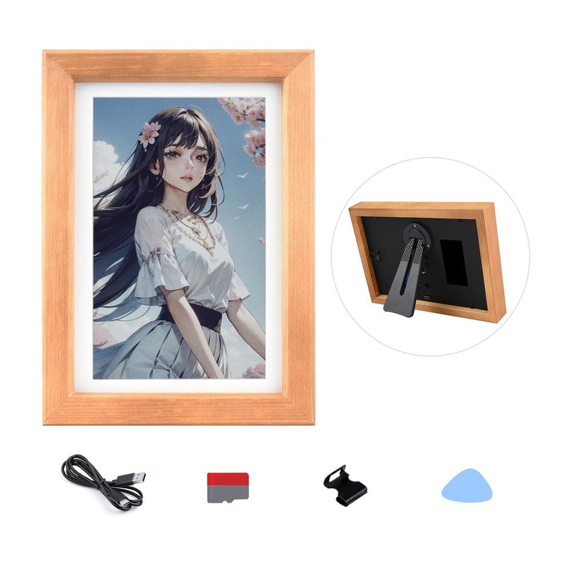 Waveshare 73inch E6 Full Color EPaper with Solid Wood Photo Frame Ultralong Standby 800  480 Resolution Batteries NOT Included - Image 3