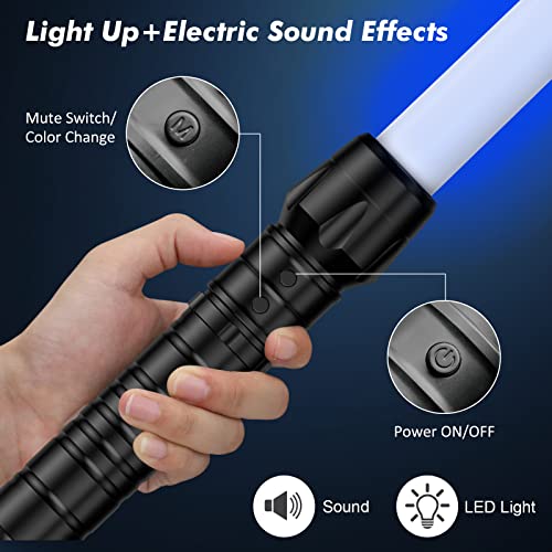 Kenpora Light Sabers for Kids, Light Up Saber for Birthday Halloween Party, Telescopic Extendable Light Sword with Motion Sensitive FX Sound for Boys Girls - Image 5