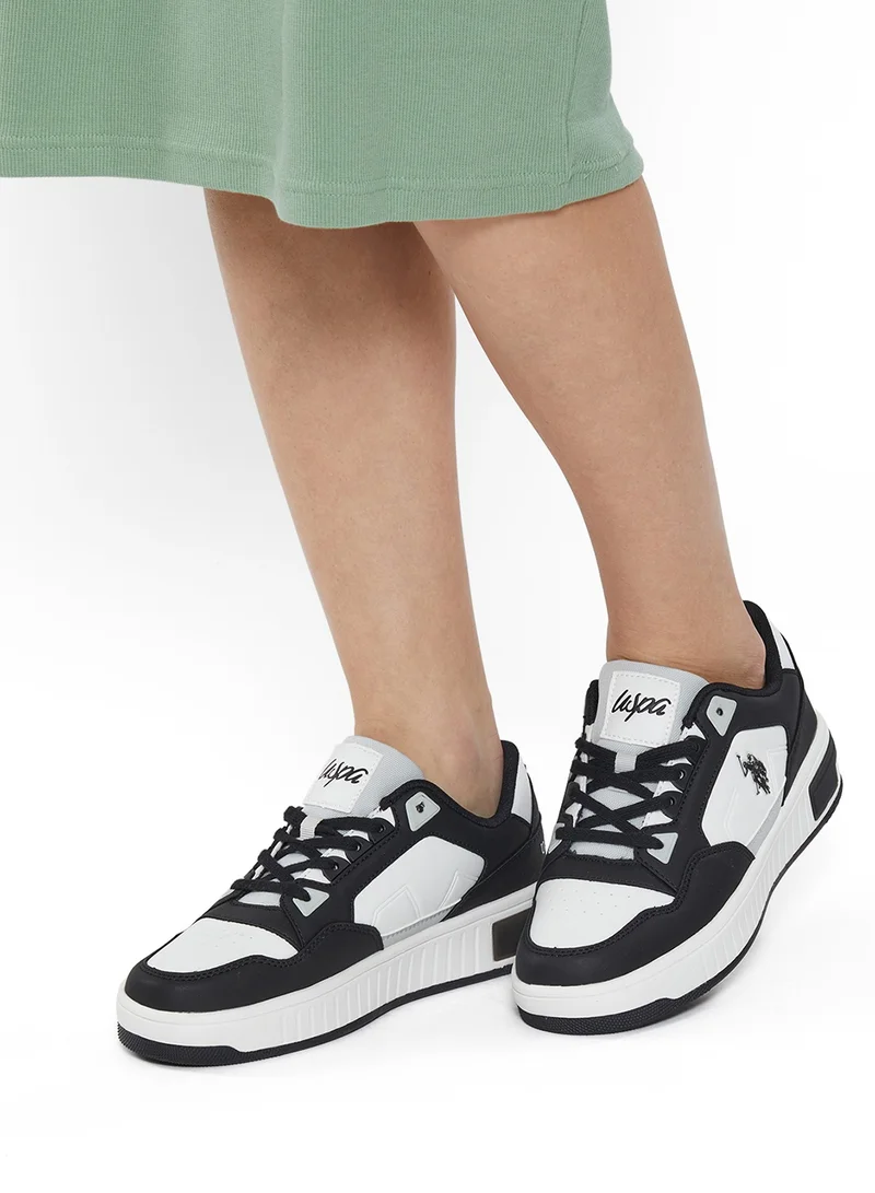 U.S. Polo Assn. Women's Black Low-Top Sneakers - High-Quality Sole for Everyday Look