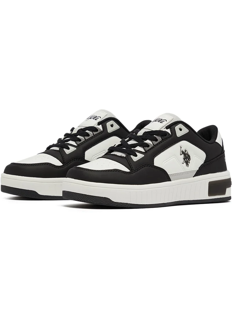 U.S. Polo Assn. Women's Black Low-Top Sneakers - High-Quality Sole for Everyday Look