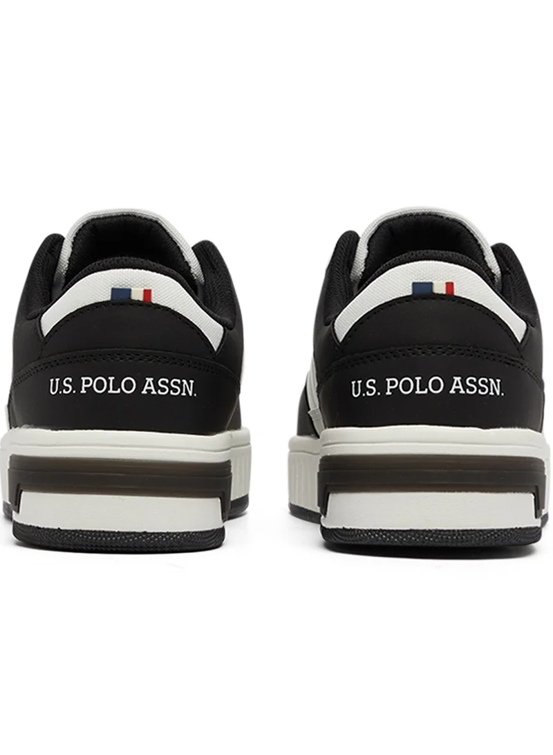 U.S. Polo Assn. Women's Black Low-Top Sneakers - High-Quality Sole for Everyday Look
