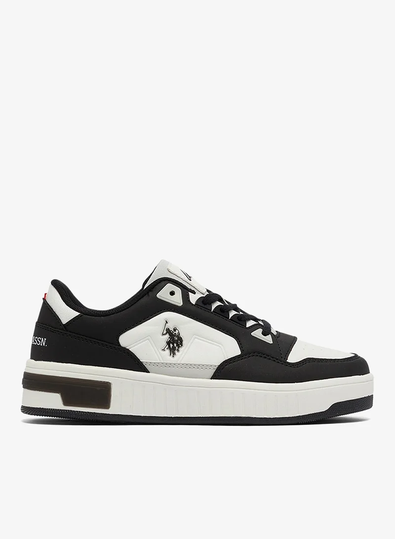 U.S. Polo Assn. Black Women's Black Low-Top Sneakers - High-Quality Sole Shoes for Everyday Look for Women | Best Price UAE