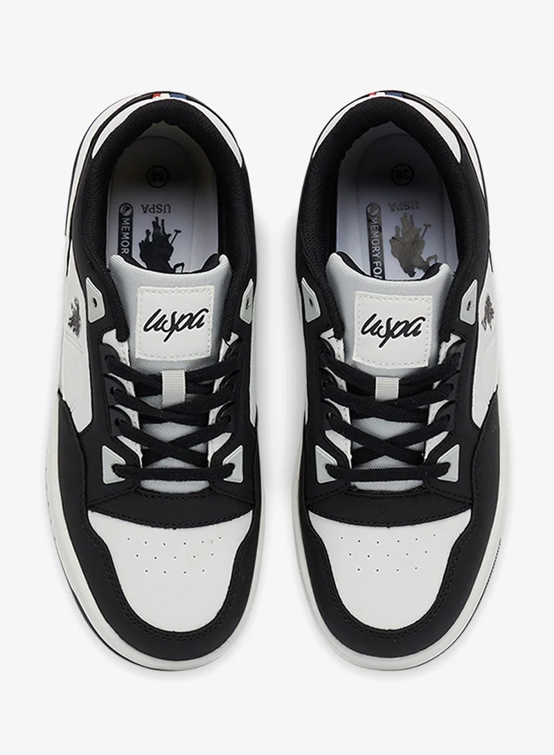 U.S. Polo Assn. Black Women's Black Low-Top Sneakers - High-Quality Sole Shoes for Everyday Look for Women | Best Price UAE