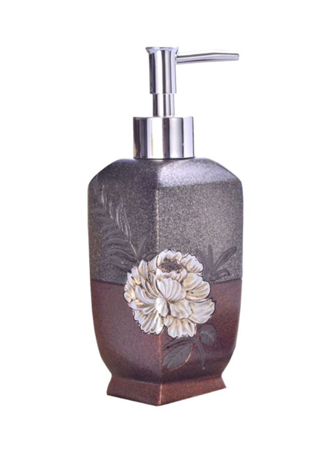 NIBEMINENT Pastoral Style Soap Dispenser Brown/Grey/Silver 500grams