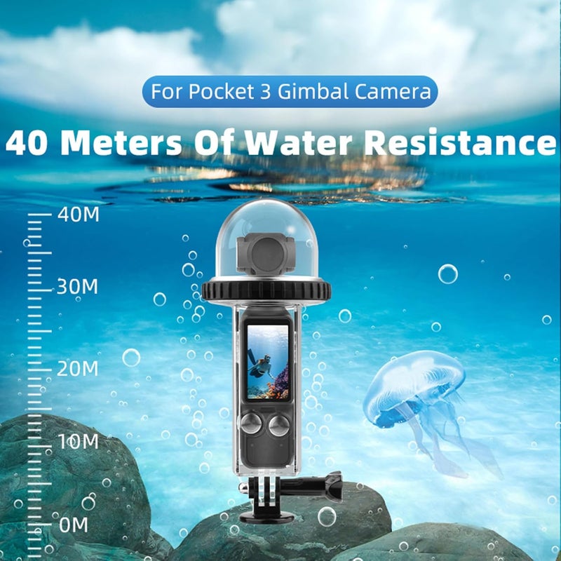 Housing Case for Pocket 3 Underwater Diving Case Action Camera Accessory for Diving Swimming for Pocket Camera - Image 3