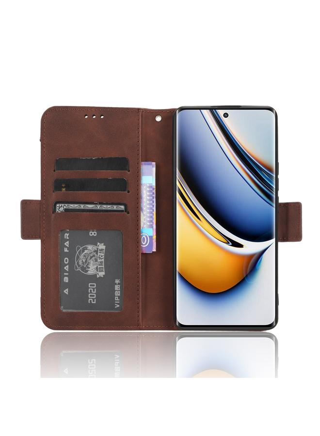 اس-توب جراب لهاتف Realme 11 Pro / 11 Pro+ مصنوع من الجلد وملمس جلد العجل وفتحات للبطاقات - Image 5