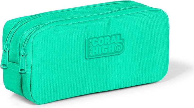 CORAL HIGH Kids Water Green Two Compartment Pencil Bag 22193 