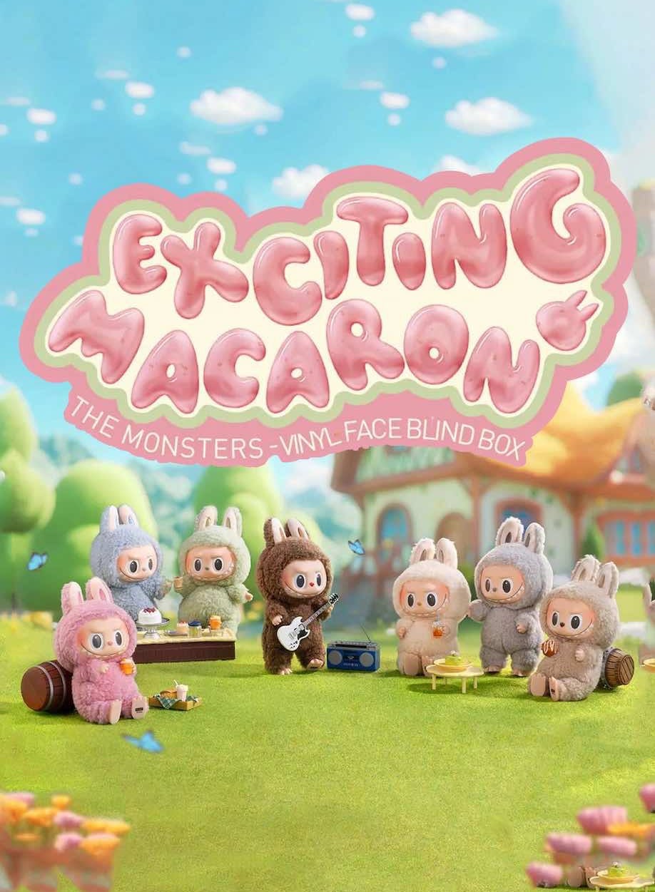 Generic Pop Mart Labubu The Monsters Exciting Macaron (Green grape