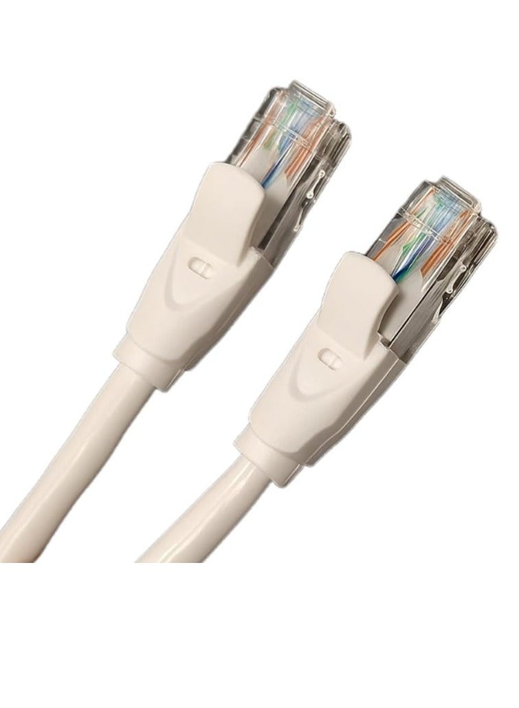 FUJISHKA CAT-6 Ethernet Cable – 3M – High-Speed LAN Network Cable – RJ45 Connector – White - Image 2