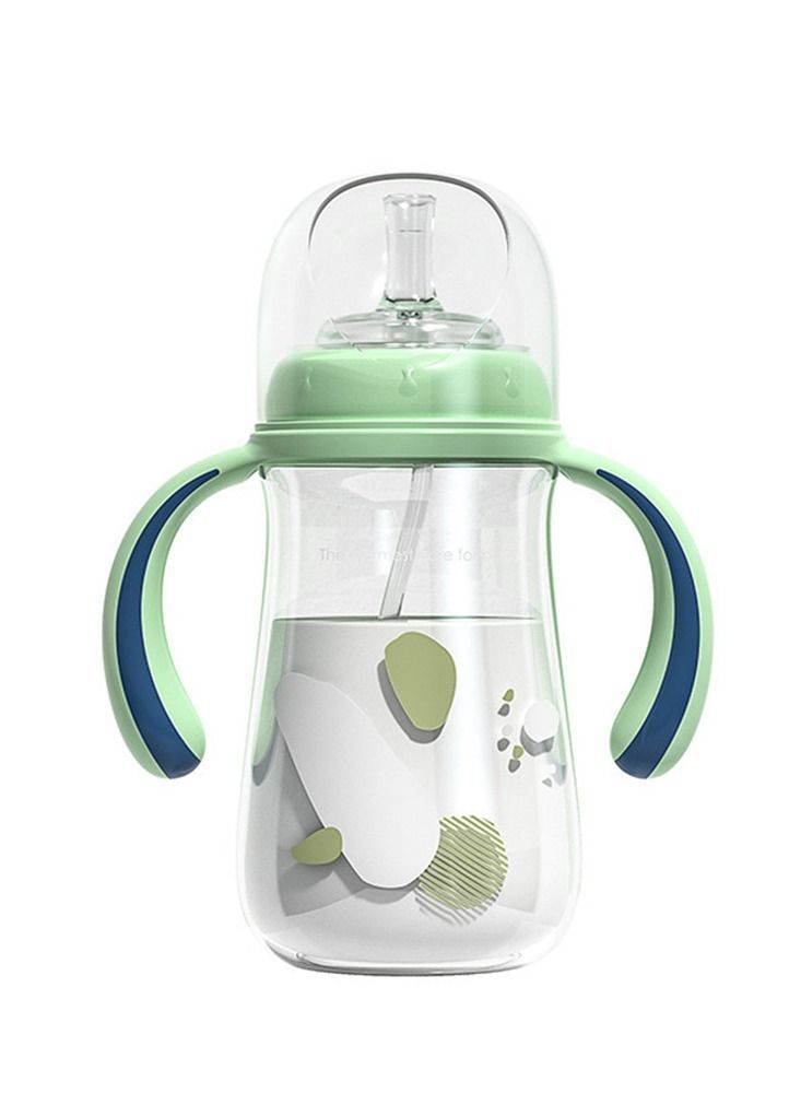 Y&D Sippy Cup for Baby more than 6 months, Spill-Proof Cup, Straw Kids Water Bottle with Soft Silicon Spout Toddlers, BPA Free, 240ml, Spill Plastic Drinking Handle - Image 1