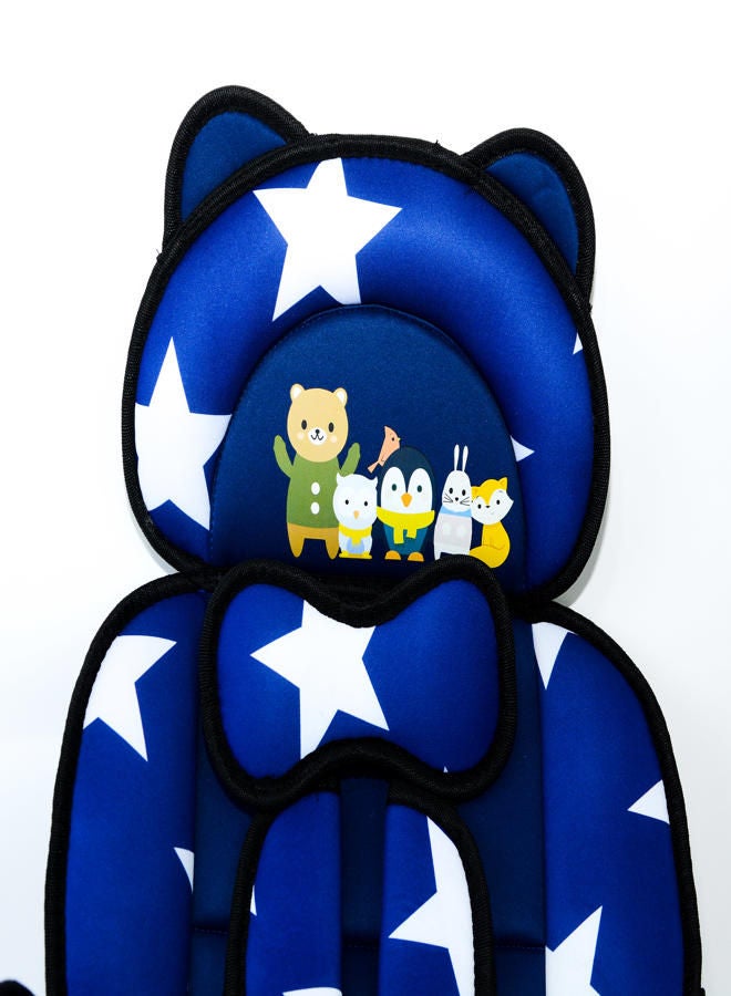 Baby Car Seat - Bear Blue Stars - Image 2
