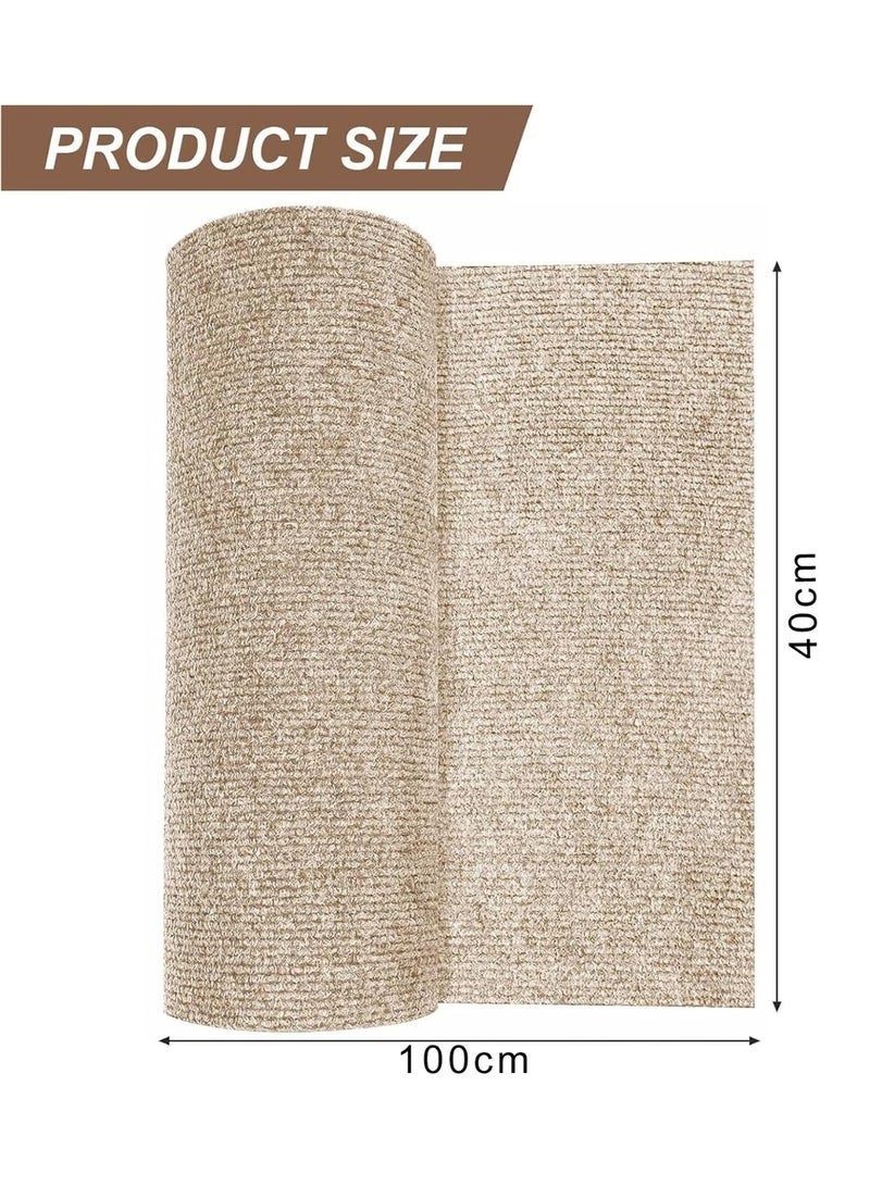 Cat Scratching Mat, Sofa Cat Scratch Protector, Anti Scratch Cat Furniture Protectors, Self-Adhesive Climbing Cat Scratcher for Protecting Furniture and Wall from Cat Scratching (100x40cm) - Image 2