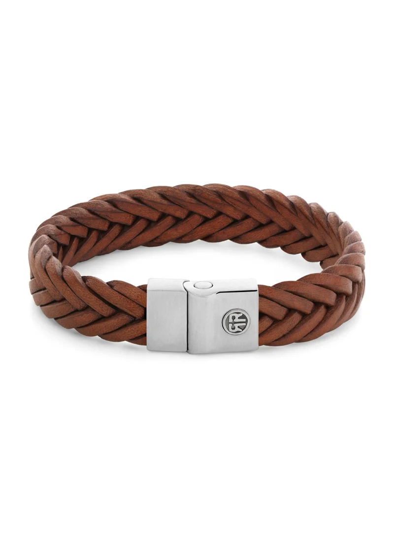 Rebel & Rose Full Metal Premium Braided 12mm Cognac