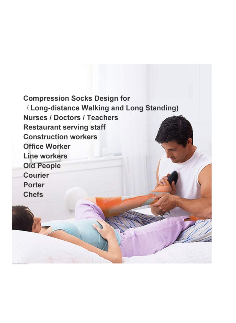 SYOSI Compression Socks, 3 Pairs for Women and Men, Athletic, Travel, Running, Fitness, Flight Socks, Reduce Calf Pain Faster Recovery - Image 3