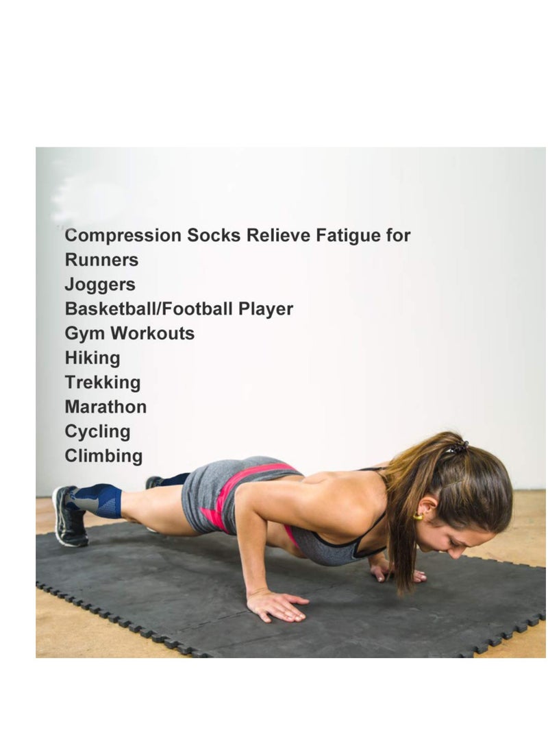 SYOSI Compression Socks, 3 Pairs for Women and Men, Athletic, Travel, Running, Fitness, Flight Socks, Reduce Calf Pain Faster Recovery - Image 4