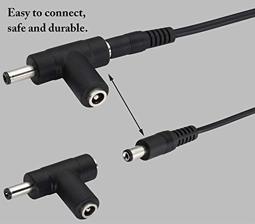 zdyCGTime 12V 12-Volt 24V DC 5.5 * 2.1mm Car Truck Bus Van Boat Cigarette Lighter Power Supply Adapter Charger Cable (Male) - Image 4