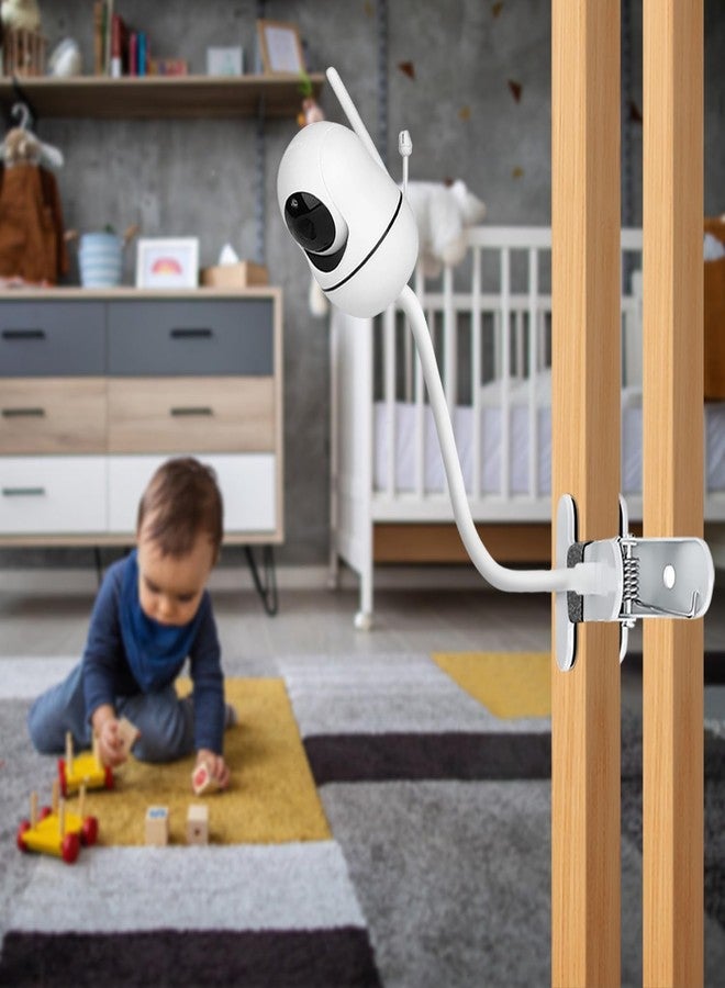 AISVAN 15.7 inch Flexible Baby Monitor Clip Mount for HelloBaby HB6560/HB6550/HB65/HB40/HB6339/HB66/HB6550Pro, ANMEATE SM935E, Baby Camera Mount Holder Stand with , Attach to Baby Crib Without Without Tools - Image 4