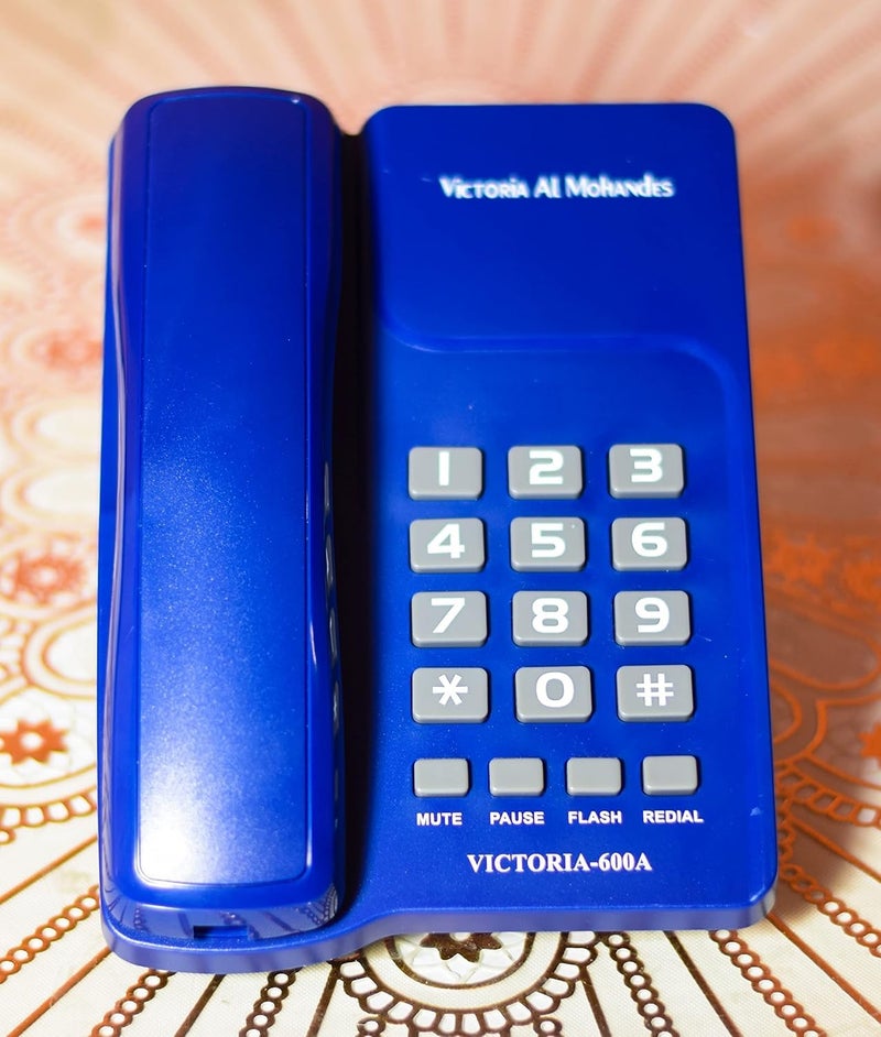 Victoria Al Mohandes Corded Telephone - 600A (Blue) - Image 3